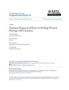 Transient Response of Rotor on Rolling