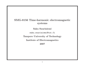 SMG-8156 Time-harmonic electromagnetic systems