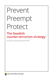 the Swedish counter-terrorism strategy