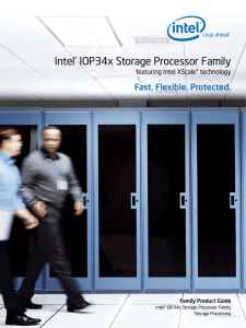 Intel® IOP34x Storage Processor Family