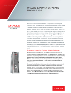 Data Sheet: Oracle Exadata Database Machine X5-2