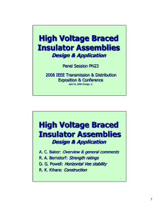 08TD0110 Braced Insulator Assemblies