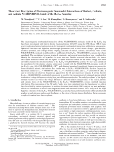 Theoretical Description of Electromagnetic Nonbonded Interactions