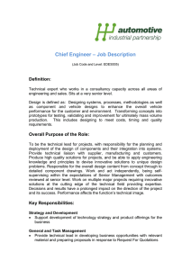 Chief Engineer – Job Description