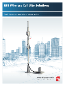 RFS Wireless Cell Site Solutions brochure