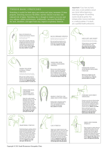twelve basic stretches - South Westminster Osteopathic Clinic