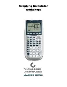 Graphing Calculator Basics