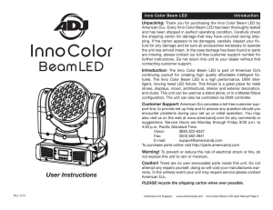 American Dj Inno Color Beam LED