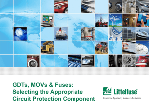 Selecting the Appropriate Circuit Protection Component