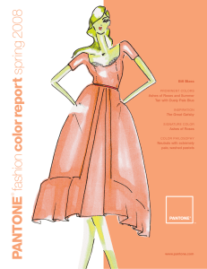 PANTONE ® fashion color report spring 2008