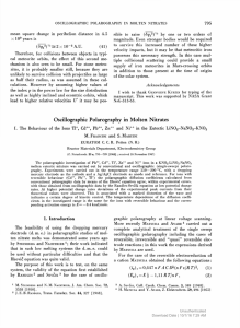 Oscillographic Polarography in Molten Nitrates
