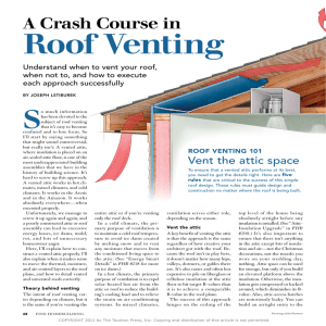 A Crash Course In Roof Venting