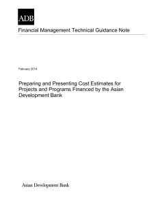 Preparing and Presenting Cost Estimates for Projects and Programs
