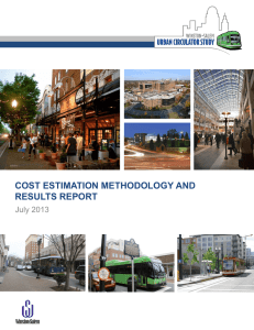 cost estimation methodology and results report - City of Winston