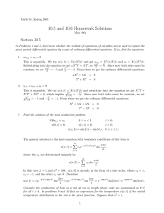 10.5 and 10.6 Homework Solutions