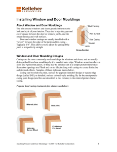 Installing Window and Door Mouldings