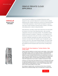 Oracle Private Cloud Appliance Data Sheet