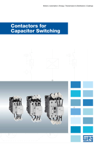 Contactors for Capacitor Switching