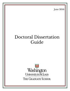 Doctoral Dissertation Guide