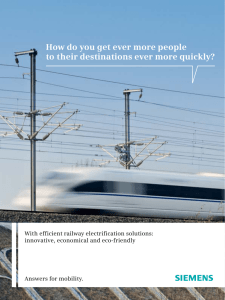 With efficient railway electrification solutions