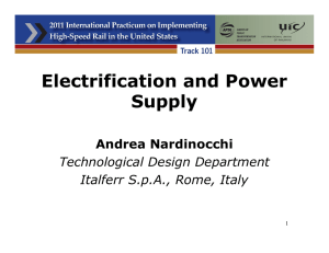 Electrification and Power Supply