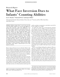 What Face Inversion Does to Infants` Counting Abilities