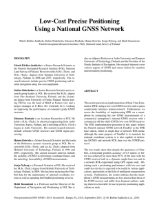Low-Cost Precise Positioning Using a National GNSS Network