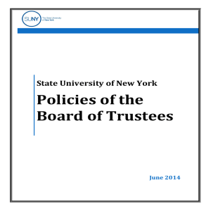 Policies of the Board of Trustees