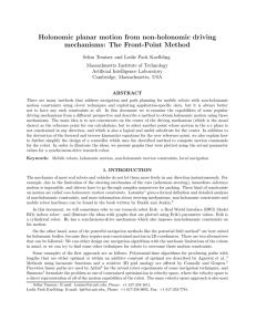 Holonomic planar motion from non-holonomic driving mechanisms