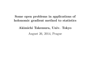 Some open problems in applications of holonomic gradient method