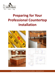 Preparing for Your Professional Countertop Installation