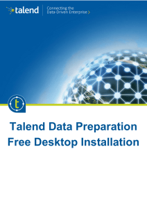 Talend Data Preparation Free Desktop Installation