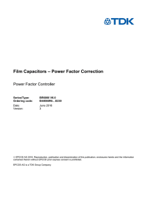 Film Capacitors – Power Factor Correction - B44066R6E230