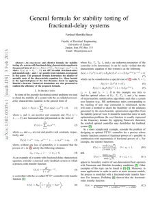 General formula for stability testing of fractional-delay