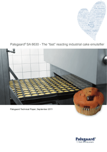 Palsgaard SA 6630: Fast-Reacting Cake Emulsifier for Industry