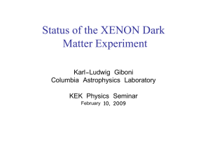 Status of the XENON Dark Matter Experiment