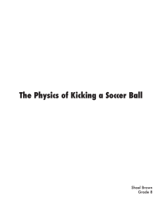 The Physics of Kicking a Soccer Ball