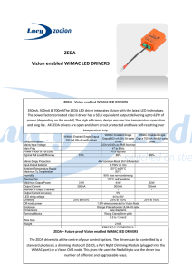 ZEDA Vizion enabled WiMAC LED DRIVERS