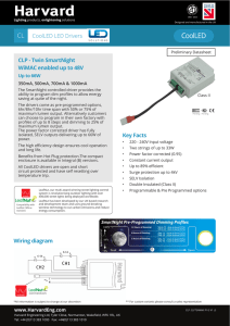 CL CoolLED LED Drivers CLP - Twin SmartNight WiMAC enabled