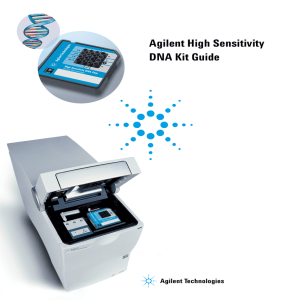 Agilent High Sensitivity DNA Kit Guide