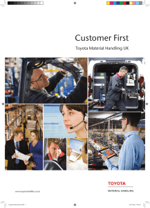 Corporate brochure - Toyota Material Handling UK