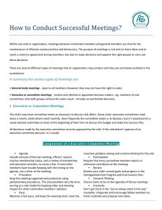 How to Conduct Successful Meetings?