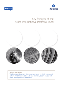 Key features of the Zurich International Portfolio Bond