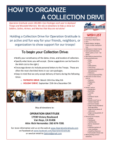 how to organize a collection drive