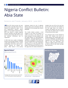 Nigeria Conflict Bulletin: Abia State - Library