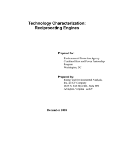 Technology Characterization: Reciprocating Engines