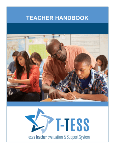 T-TESS Teacher Handbook - River Road Independent School District