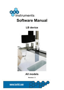 LB Software Manual - The Molecular Materials Research Center