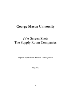 George Mason University eVA Screen Shots The Supply Room
