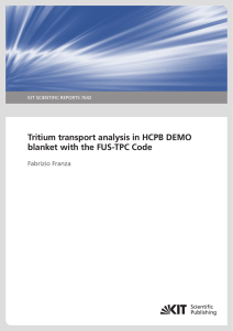 Tritium transport analysis in HCPB DEMO blanket with the FUS